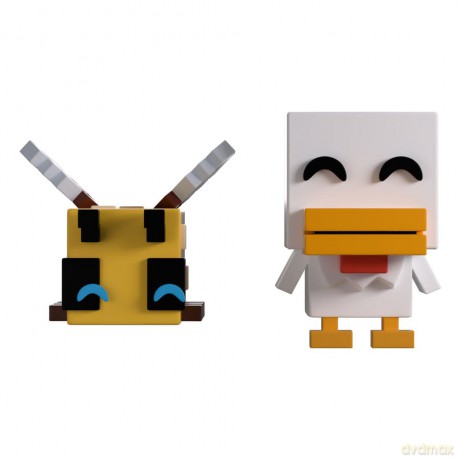 Minecraft Vinyl Figures Bee and Chicken Monitor Buddiez