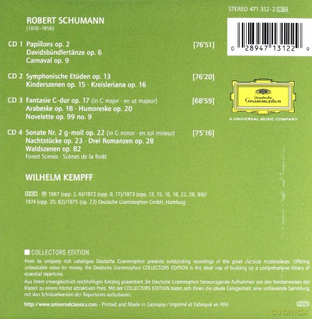 Wilhelm Kempff: Schumann [4CD]