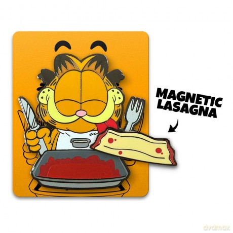 Garfield Pin Badge Disco Garfield Lasagna Dinner 5 cm