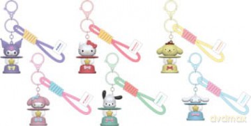 Sanrio Light-Up Camping Lamp Series Keychain with Hand Strap Hello Kitty and Friends Display (12)