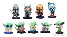 Star Wars The Mandalorian Cosbi Mini Figures 8 cm Blind Box Display (8)