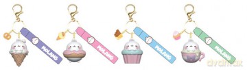 Molang Snack Time Series Keychain with Hand Strap Display (12)