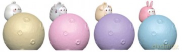 Molang Little Moon Light Series Mini Figures Hello Kitty and Friends 8 cm Display (12)