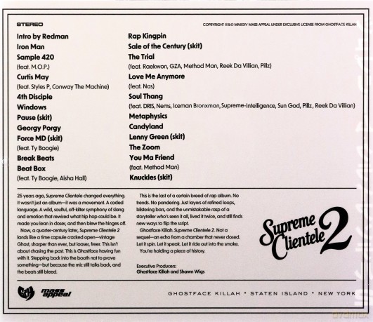 Ghostface Killah: Supreme Clientele 2 (digipack) [CD]