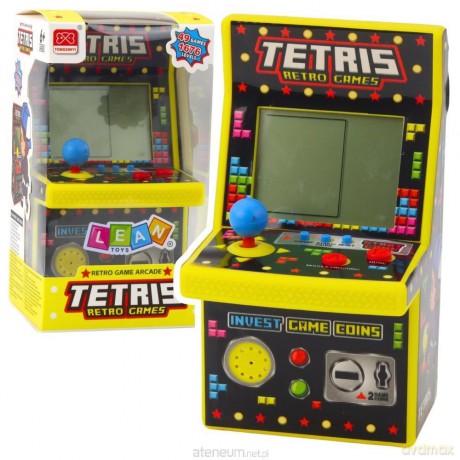 Automat do gry tetris mini retro żółty [GRA]