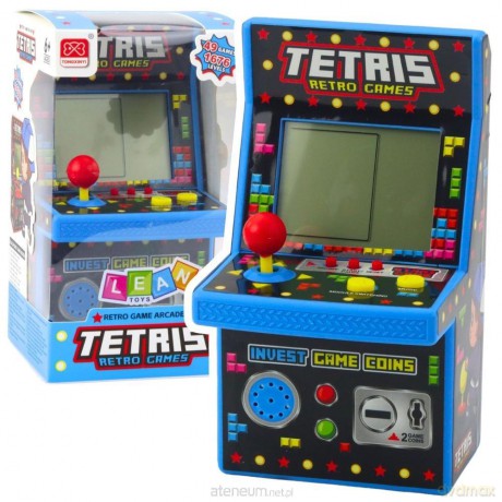Automat do gry tetris retro 49 niebieski
