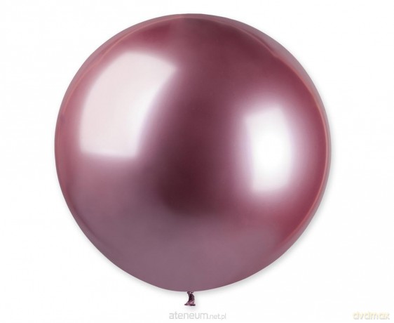Balon kula shiny różowa 0,80m 5szt