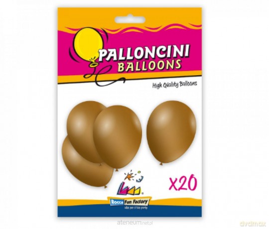 Balony metaliczne złote 26cm 20szt
