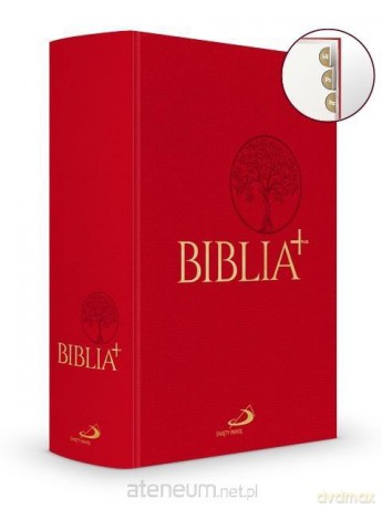 Biblia Plus płótno czerwona paginacja [KSIĄŻKA]
