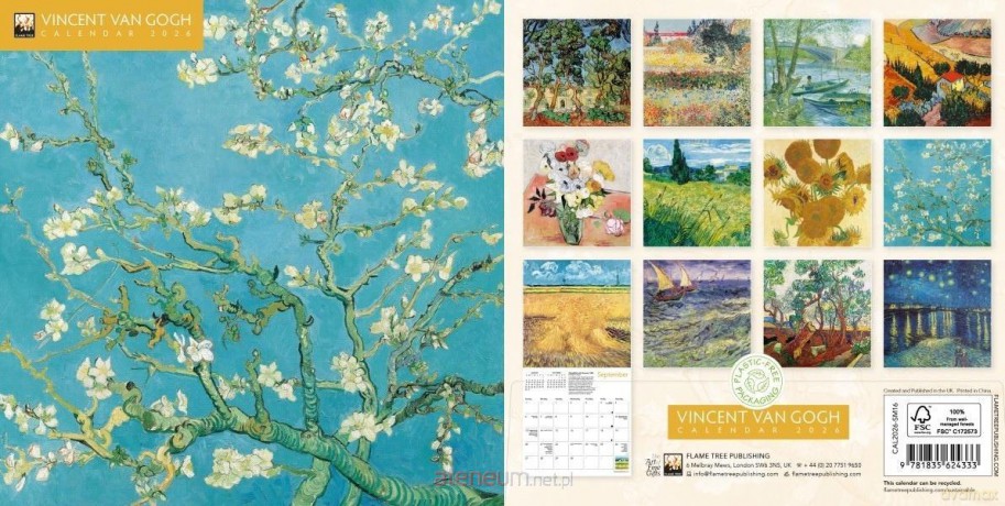 Kalendarz 2026 ścienny kwadrat Vincent van Gogh [KALENDARZ]