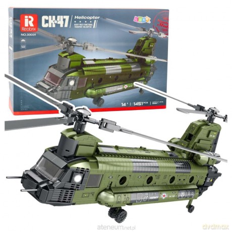 Klocki konstrukcyjne Helikopter wojskowy Chinook [KLOCKI]