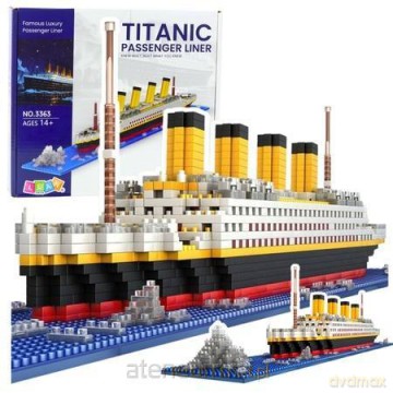 Klocki konstrukcyjne Statek Titanic 3D 1878el [KLOCKI]