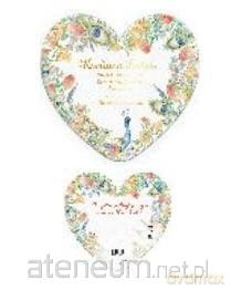 Laurka dwustronna Serce Babcia - Paw w tulipanach