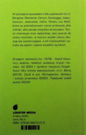 Od-tworzenie Eseje o potencjalności - Grzegorz Jankowicz [KSIĄŻKA]