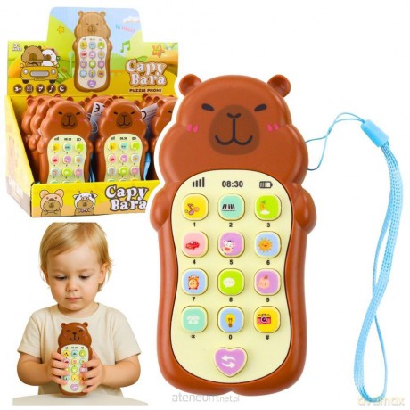 Telefon interaktywny Kapibara brązowy