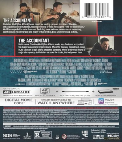 Accountant, The 2-Film Collection (4K Ultra HD + Digital) [Blu-Ray 4K]