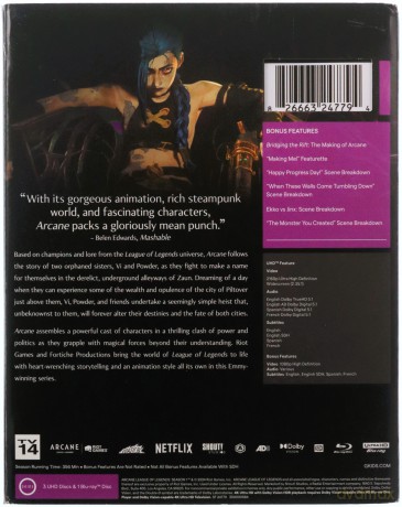 Arcane: League of Legends Season One [4xBlu-Ray 4K]