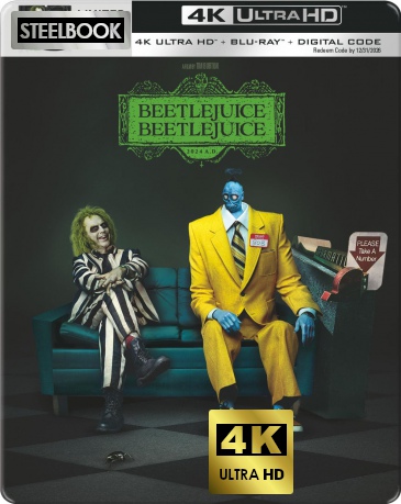 Beetlejuice Beetlejuice (steelbook) [Blu-Ray 4K]+[Blu-Ray]