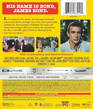 007 James Bond Dr. No [Blu-Ray 4K]
