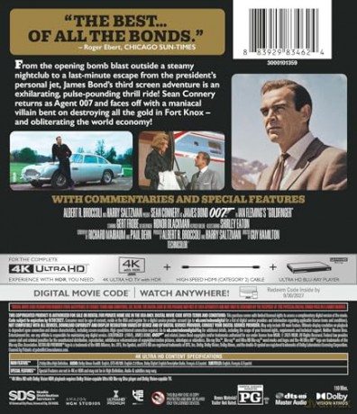 007 James Bond Goldfinger [Blu-Ray 4K]