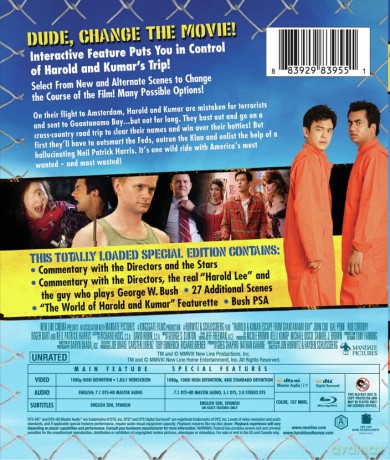 Harold and Kumar Escape from Guantanamo Bay (Unrated) [Blu-Ray]
