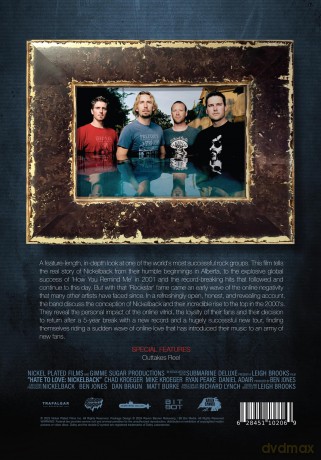 Hate To Love: Nickelback [DVD]