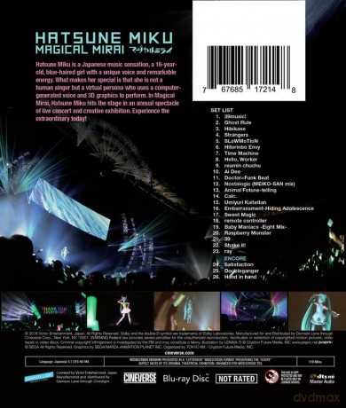 Hatsune Miku Magical Mirai [Blu-Ray]