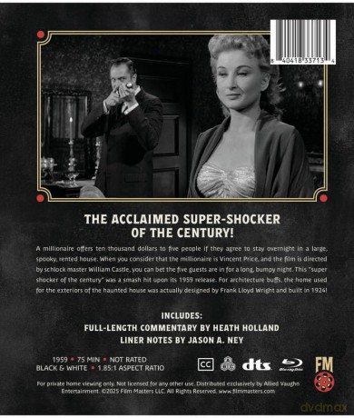 House on Haunted Hill (1959) | Newly Restored Limited Edition [Blu-Ray]