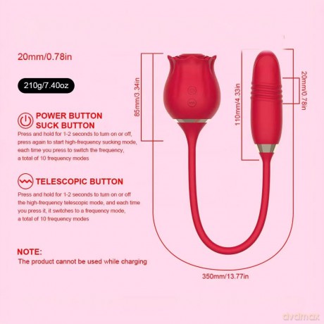 How to Satisfy Your Woman 2-part DVD with the Amazing BLISS Rose Clitoral Sucking and Thrusting Toy - Powerful Vibrating Clit Stimulator with 6 Suction Speeds for the Ultimate Orgasm - Rechargeable - As Seen Everywhere on Social Media [DVD]