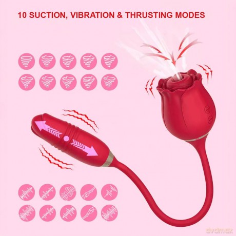 How to Satisfy Your Woman 2-part DVD with the Amazing BLISS Rose Clitoral Sucking and Thrusting Toy - Powerful Vibrating Clit Stimulator with 6 Suction Speeds for the Ultimate Orgasm - Rechargeable - As Seen Everywhere on Social Media [DVD]