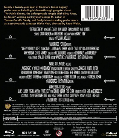 James Cagney 4-Film (The Public Enemy, Angels with Dirty Faces, Yankee Doodle Dandy, White Heat.) [4xBlu-Ray]