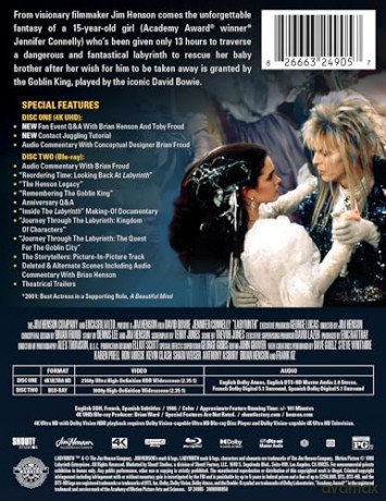 Labyrinth (Labirynt) (steelbook) [Blu-Ray 4K]+[Blu-Ray]