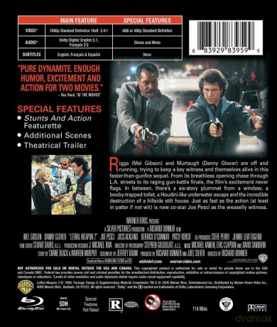 Lethal Weapon 2 (Zabójcza broń 2) [Blu-Ray]