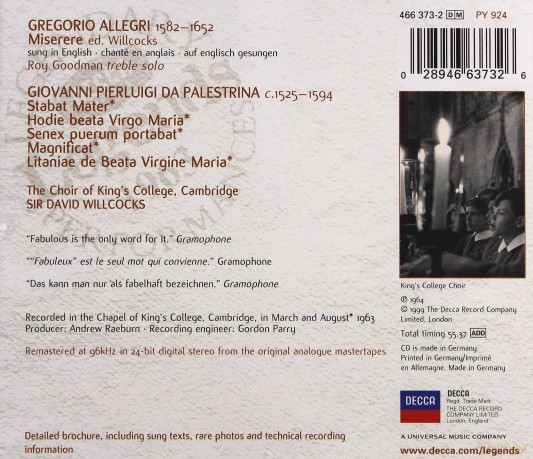 Willcocks: Decca Legends [CD]