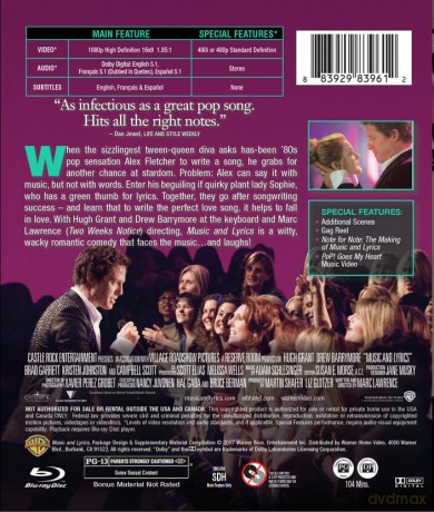 Music and Lyrics (Prosto w serce) [Blu-Ray]