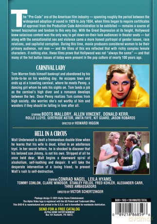 Pre-Code Double Feature: Carnival Lady (1933)/Hell in a Circus (1933) [DVD]