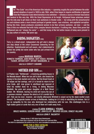 Pre-Code Double Feature: Daring Daughters (1933)/Mother and Son (1931) [DVD]
