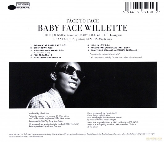 Baby Face Willette: Face To Face (RVG) [CD]