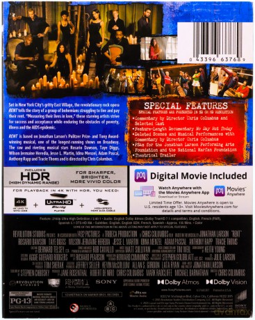 Rent [Blu-Ray 4K]