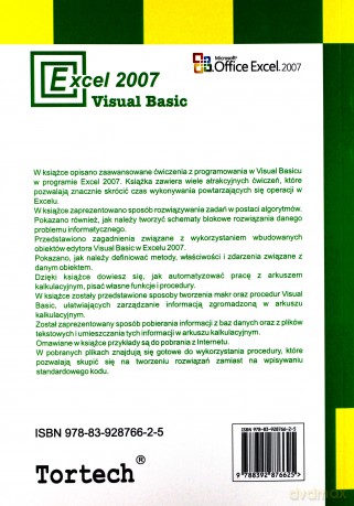 Excel 2007 Visual Basic - Tor Andrzej [KSIĄŻKA]