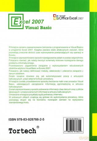 Excel 2007 Visual Basic - Tor Andrzej [KSIĄŻKA]