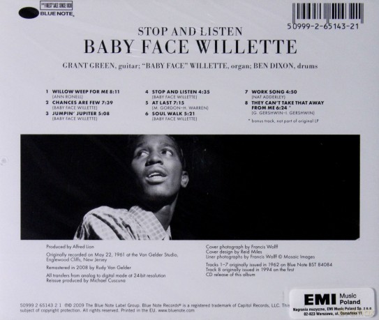 Baby Face Willette: Stop And Listen (RVG) [CD]
