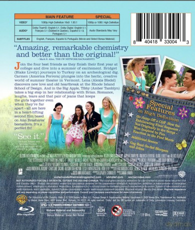 Sisterhood of the Traveling Pants 2 (Stowarzyszenie wędrujących dżinsów 2) [Blu-Ray]