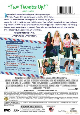 Sisterhood of the Traveling Pants [DVD]