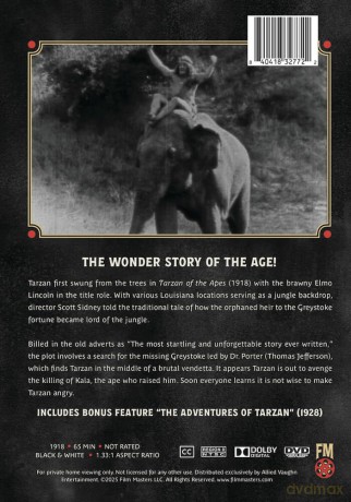 Tarzan of the Apes (1918) | Newly Restored Archive Collection [DVD]