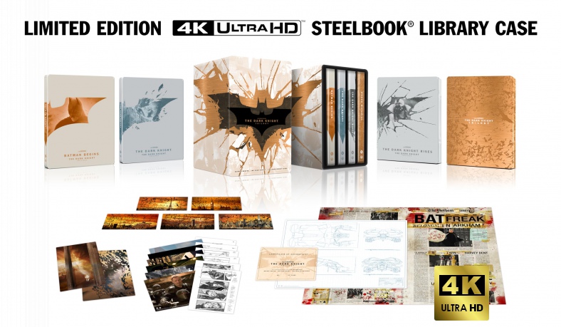 The Dark Knight Trilogy - Amazon Exclusive (4K Ultra HD Steelbooks + Blu-ray + Digital) [Blu-Ray 4K]