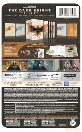 The Dark Knight Trilogy - Amazon Exclusive (4K Ultra HD Steelbooks + Blu-ray + Digital) [Blu-Ray 4K]