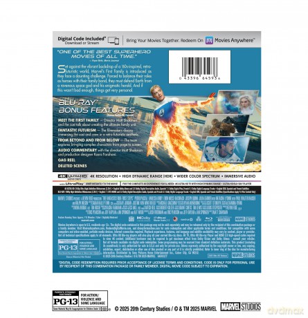 The Fantastic Four: First Steps (Fantastyczna 4: Pierwsze kroki) [Blu-Ray 4K]+[Blu-Ray]