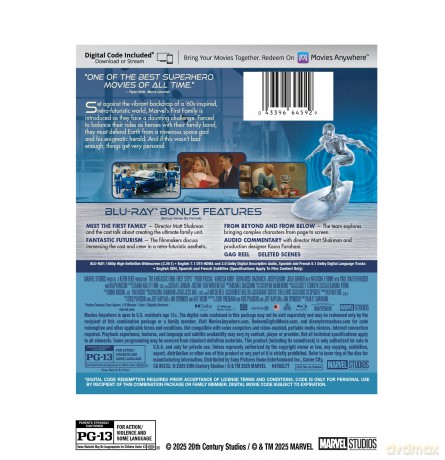 The Fantastic Four: First Steps (Fantastyczna 4: Pierwsze kroki) [Blu-Ray]