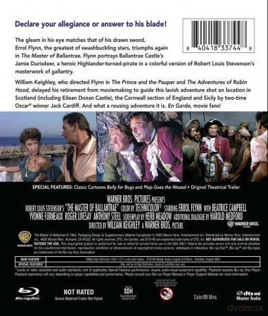 The Master of Ballantrae (Pan na Ballantrae) [Blu-Ray]